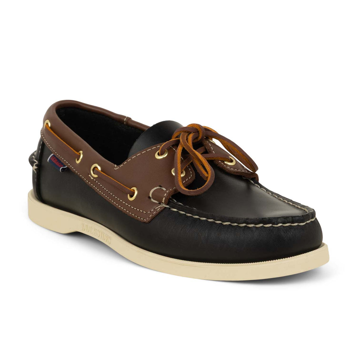 Chaussures bateau Homme SEBAGO PORTLAND WAXY LEATHER Bleu
