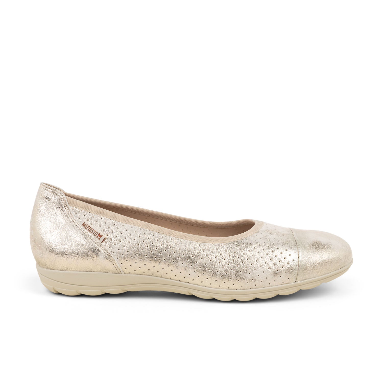 Ballerines et babies Femme MEPHISTO ERIKA PERF Beige