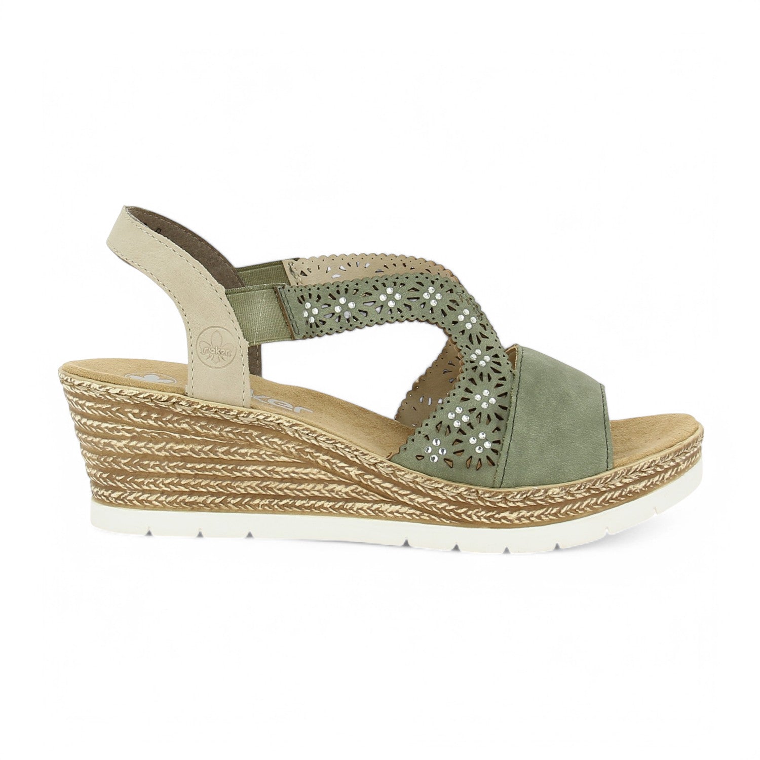 Sandales Femme RIEKER 61916 - RECCAL Kaki