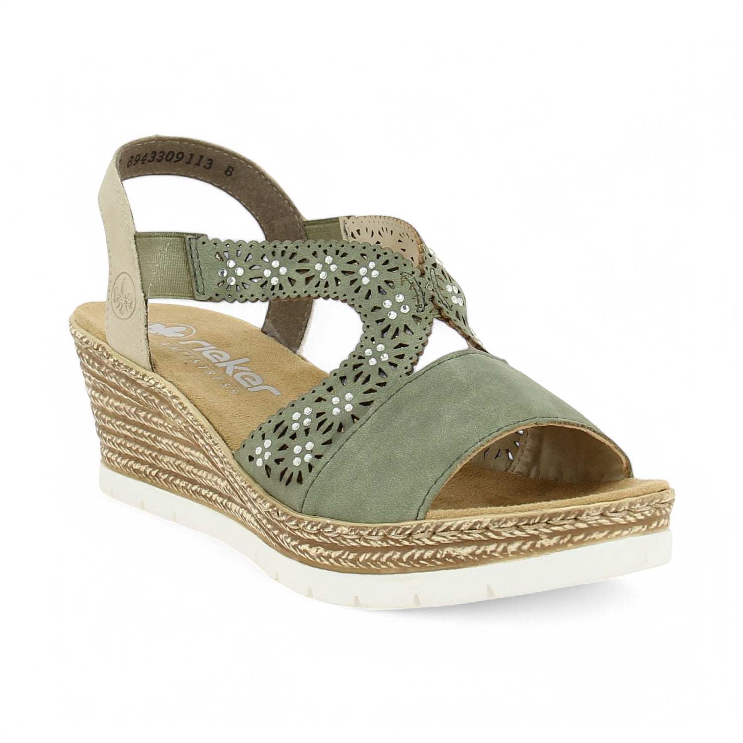 Sandales Femme RIEKER 61916 - RECCAL Kaki