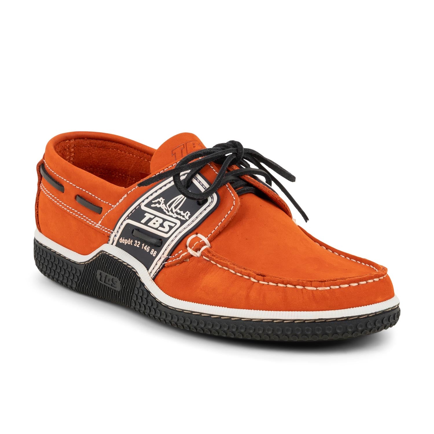 Chaussures bateau Homme TBS GLOBEK Orange