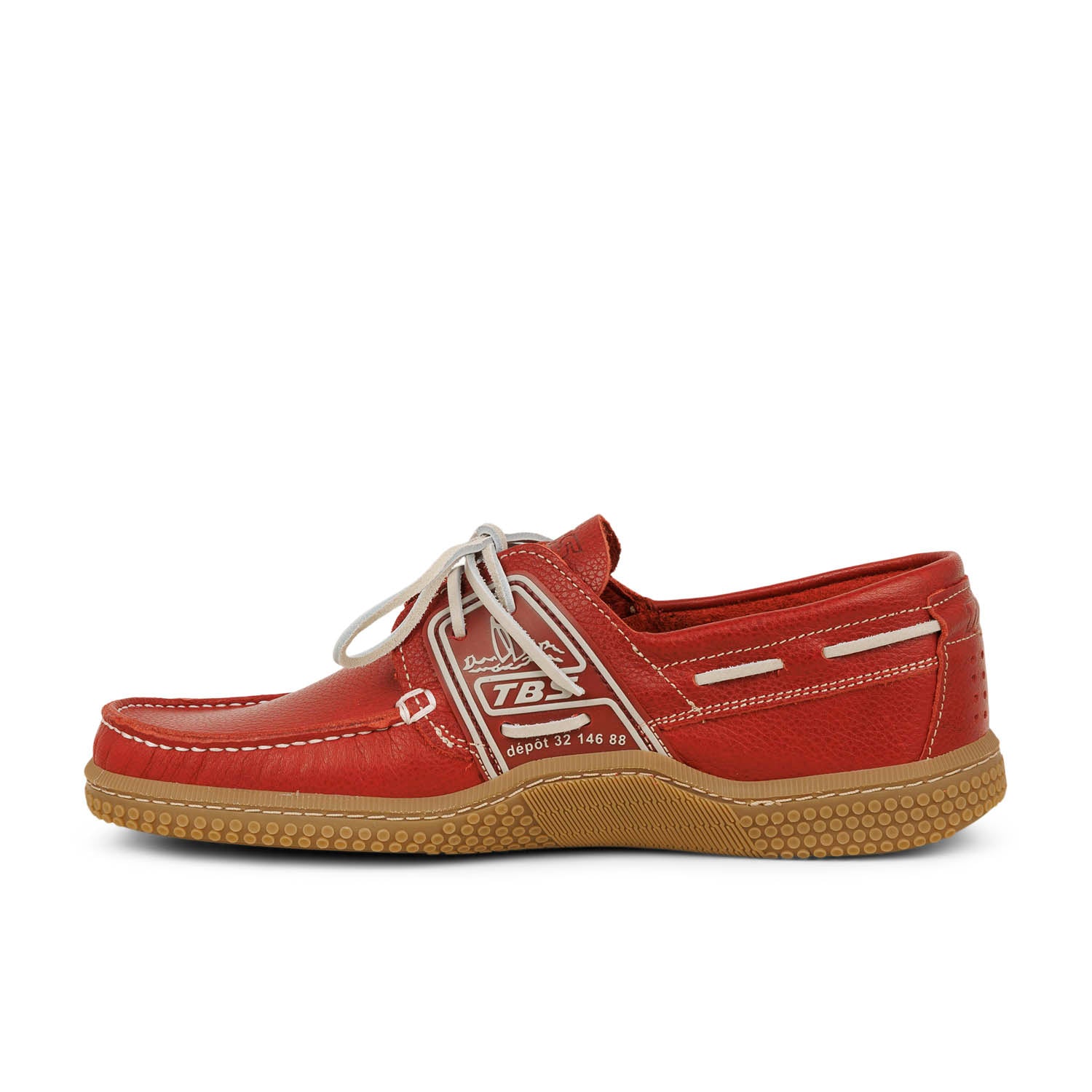 Chaussures bateau Homme TBS GLOBEK Rouge