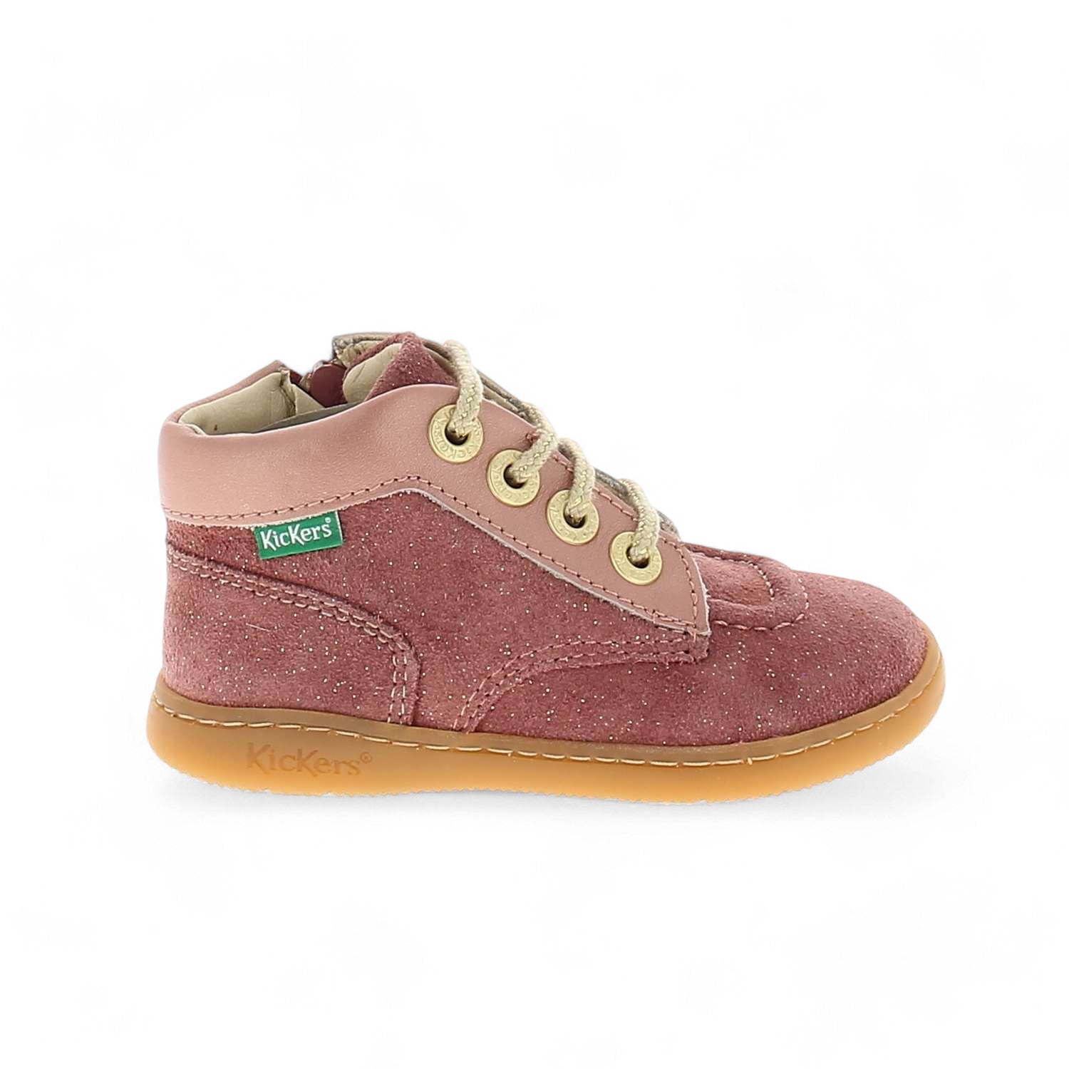 Chaussures montantes Enfant KICKERS KICKBONZIP Rose