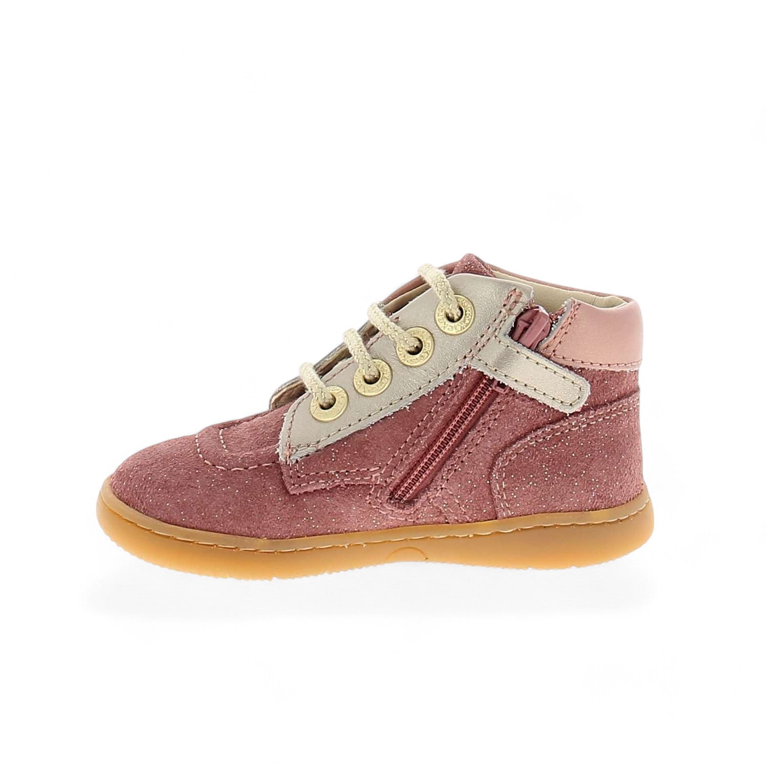 Chaussures montantes Enfant KICKERS KICKBONZIP Rose