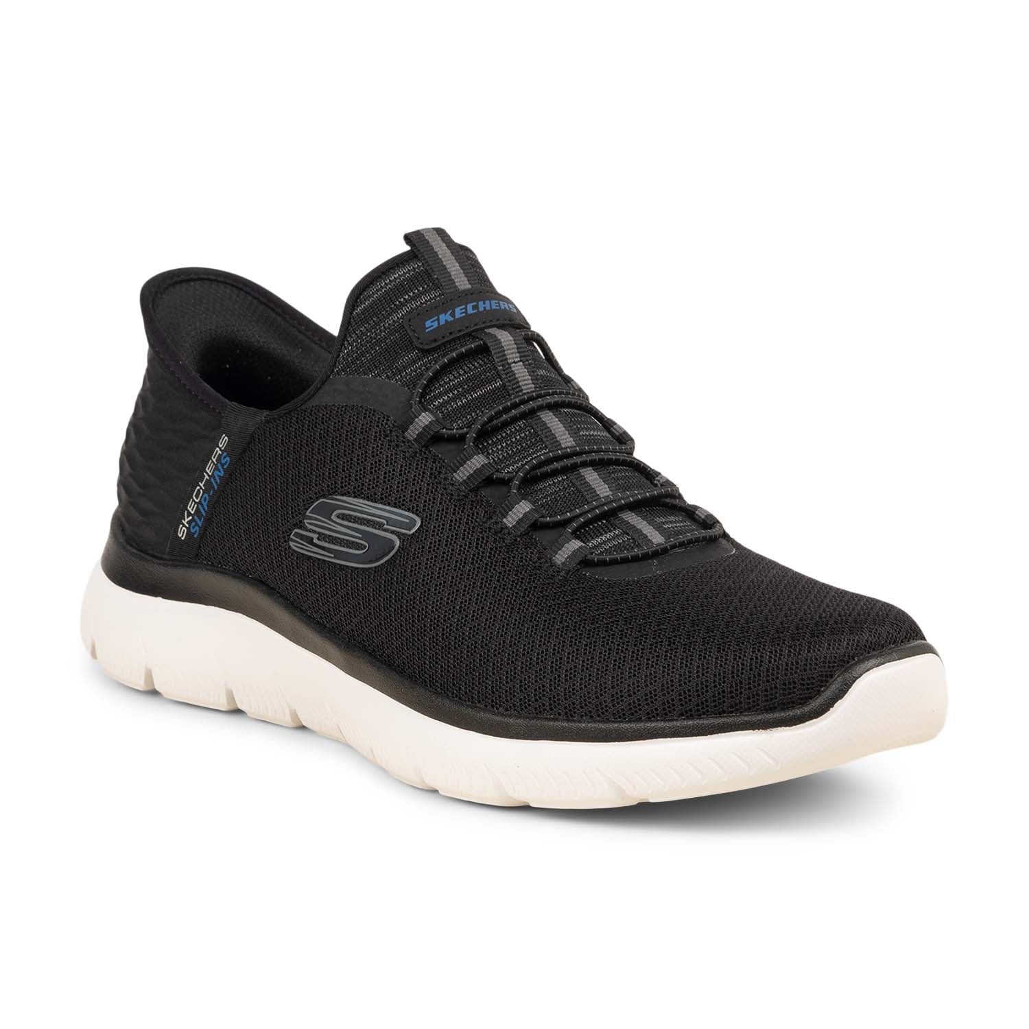 Baskets Homme SKECHERS SLIP INS SUMMITS Noir