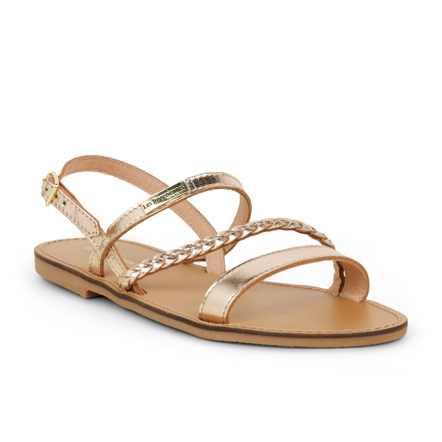 Sandales Femme LES TROPEZIENNES BATRESSE Or/Bronze