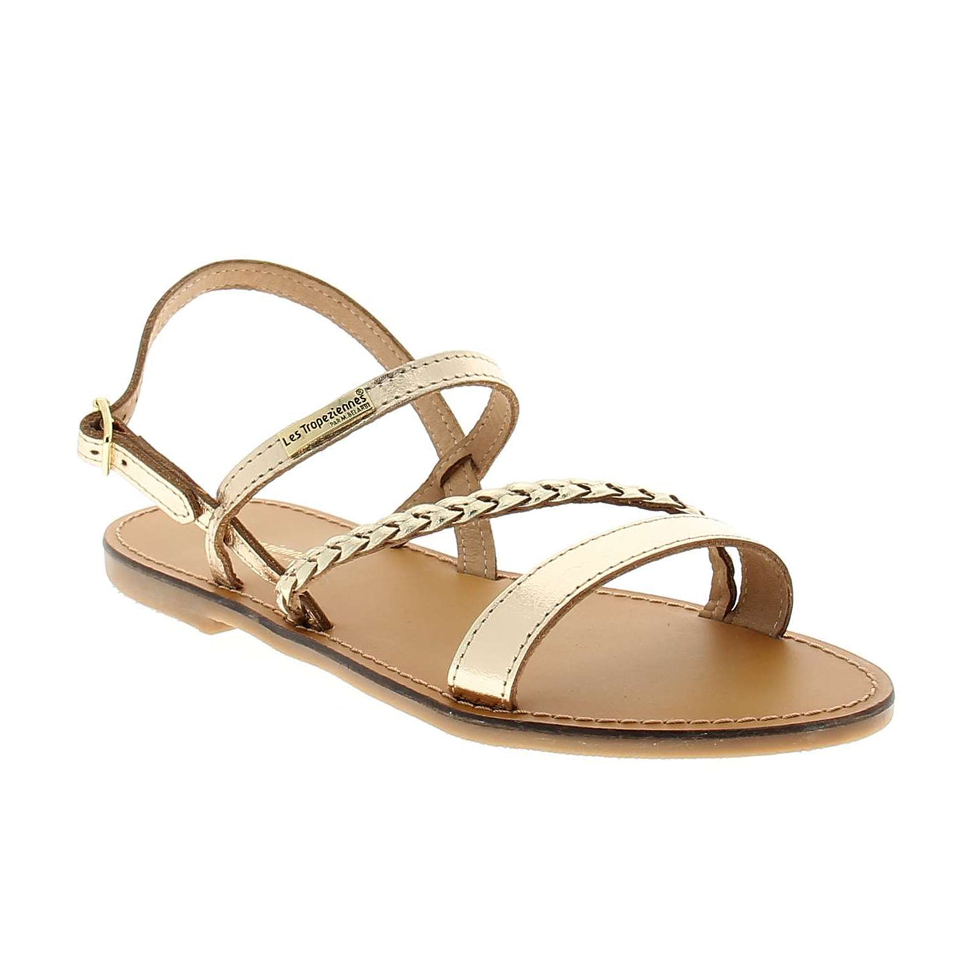 Sandales Femme LES TROPEZIENNES BATRESSE Or/Bronze