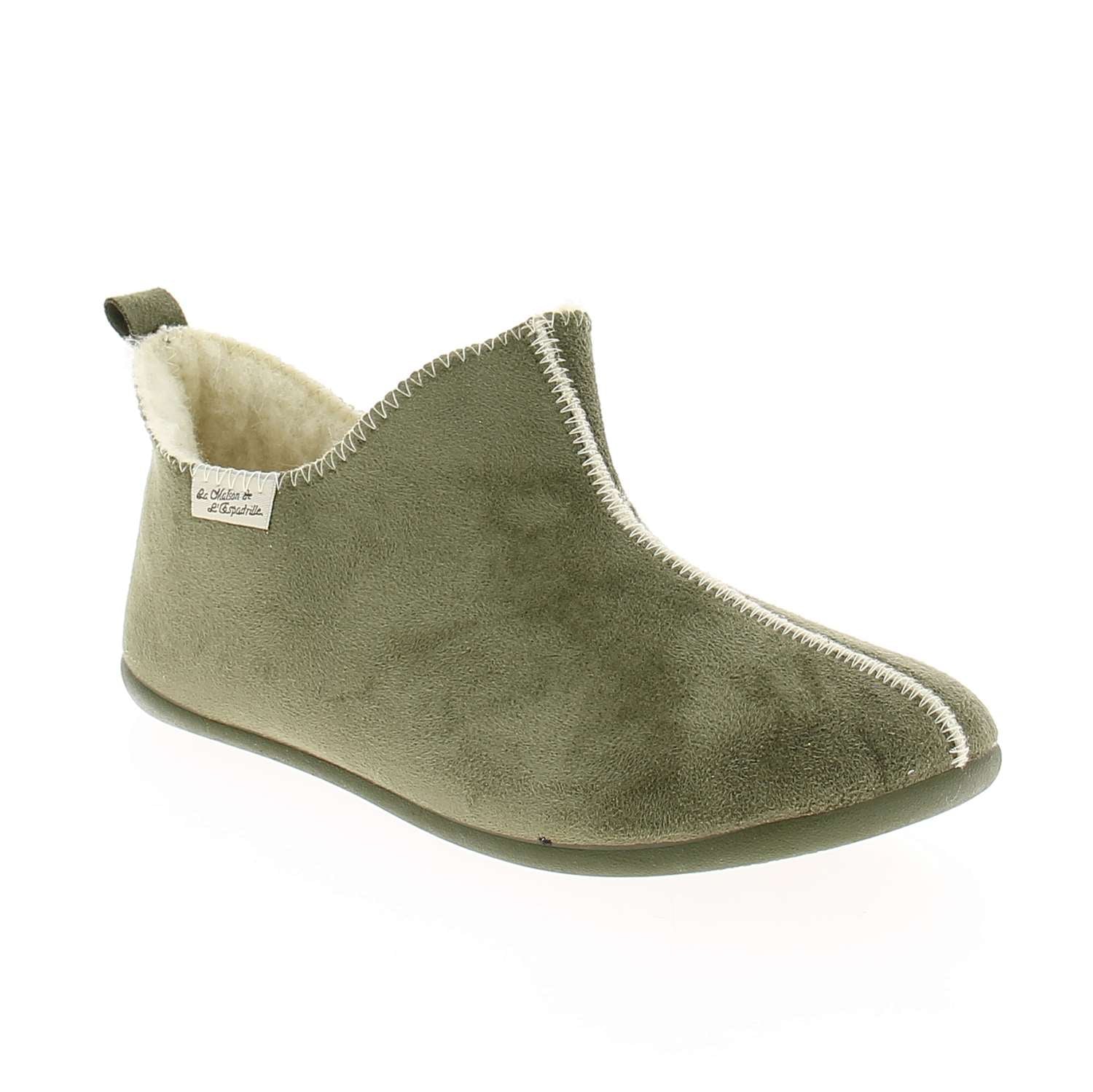 Chaussons Femme LA MAISON DE L'ESPADRILLE LAMINTO Kaki