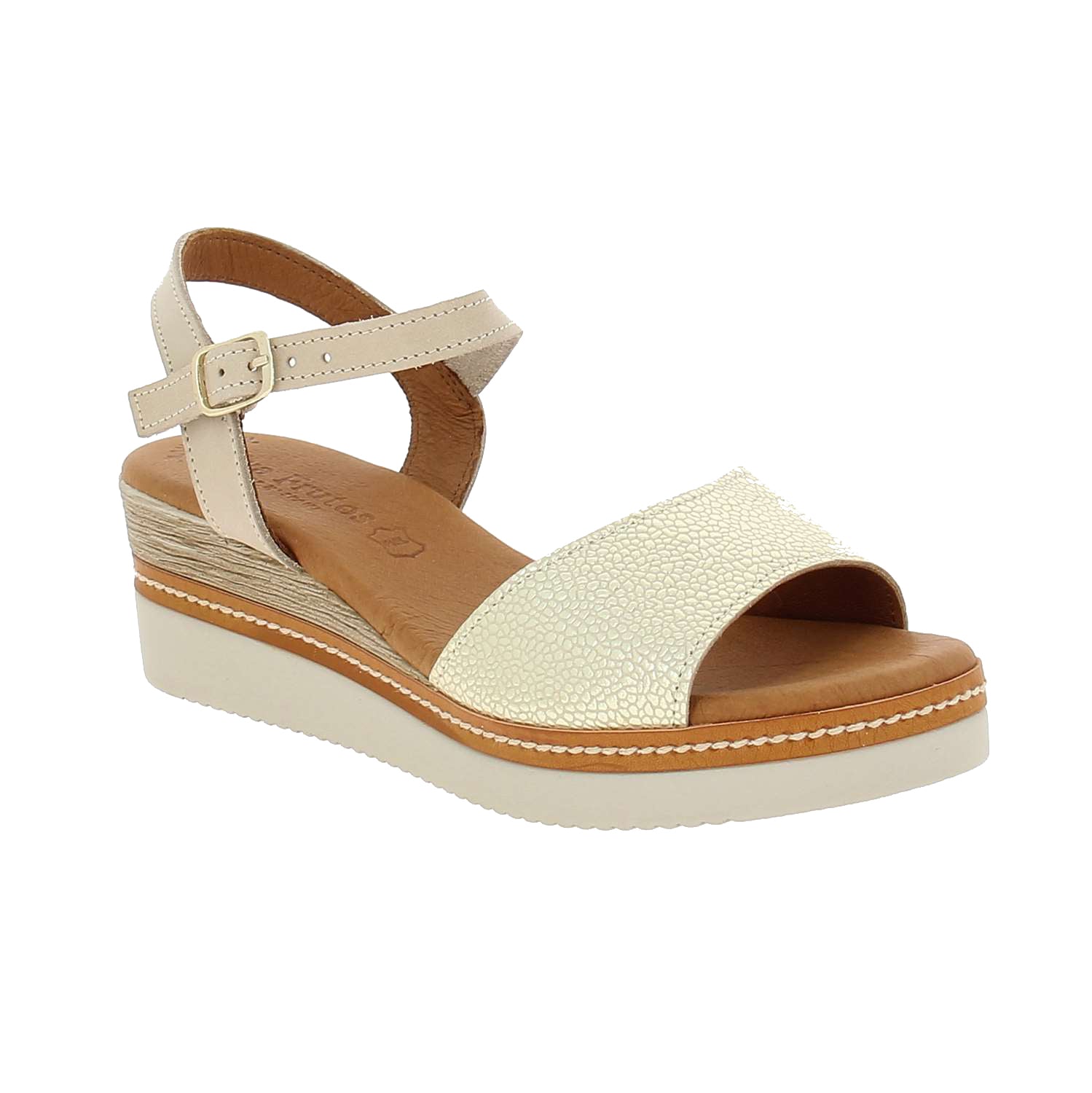 Sandales Femme EVA FRUTOS EVATTY Or/Bronze