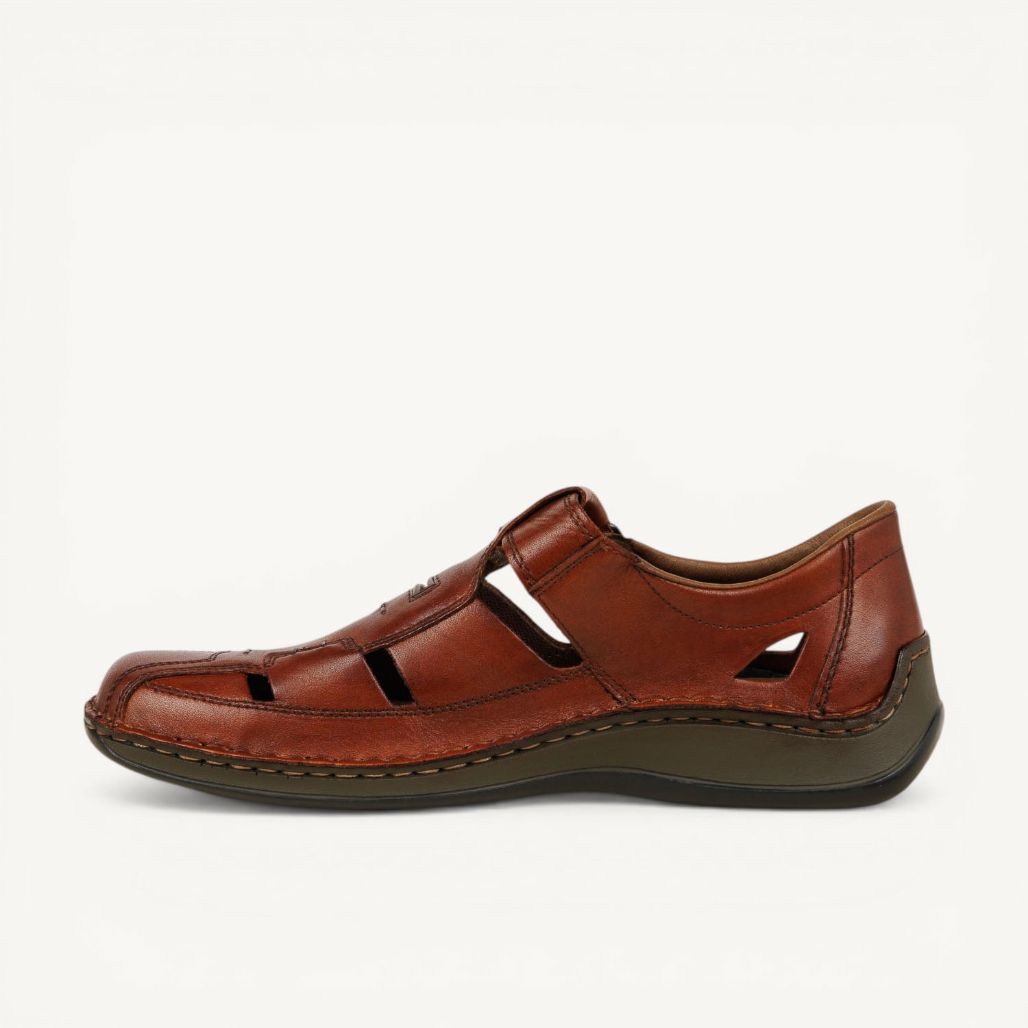 Sandales Homme RIEKER 05284 - RINOLD Marron