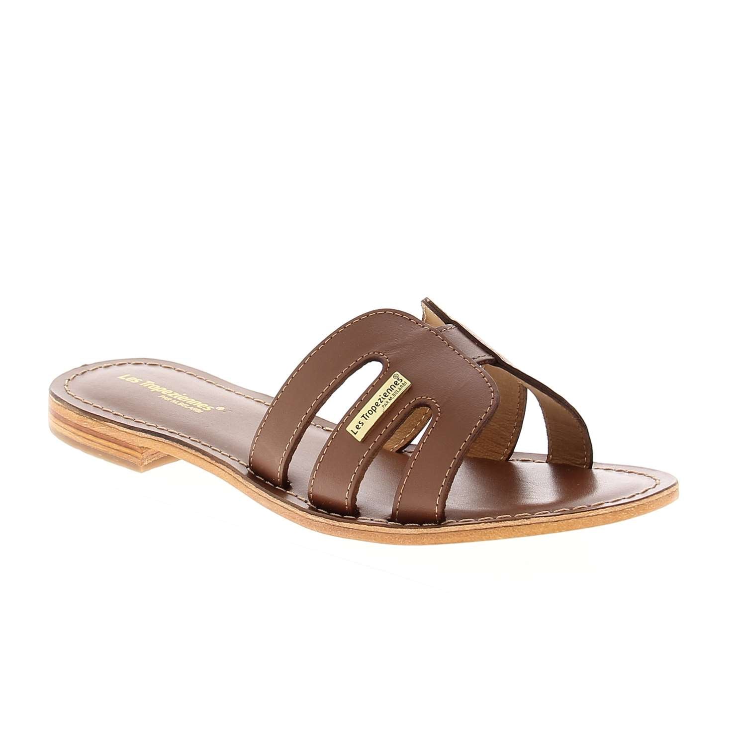 Mules Femme LES TROPEZIENNES DAMIA Marron