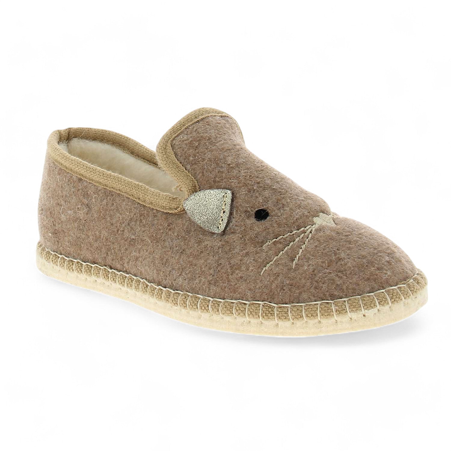 Chaussons Femme LA MAISON DE L'ESPADRILLE LAMIMOUSSE Beige