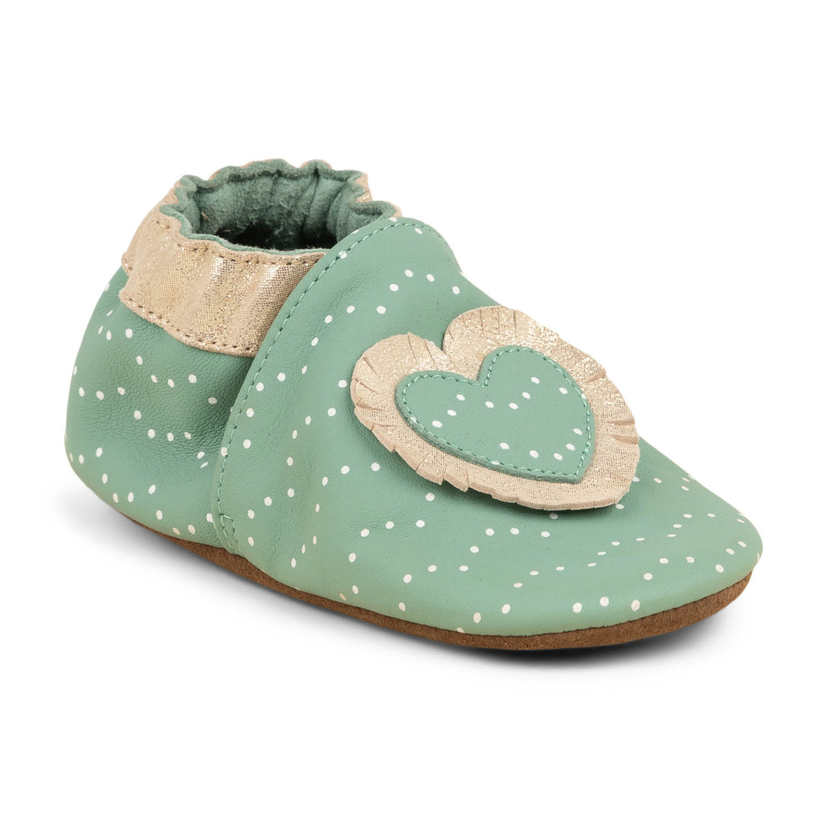 Chaussons Enfant ROBEEZ BABY TINY HEART Vert