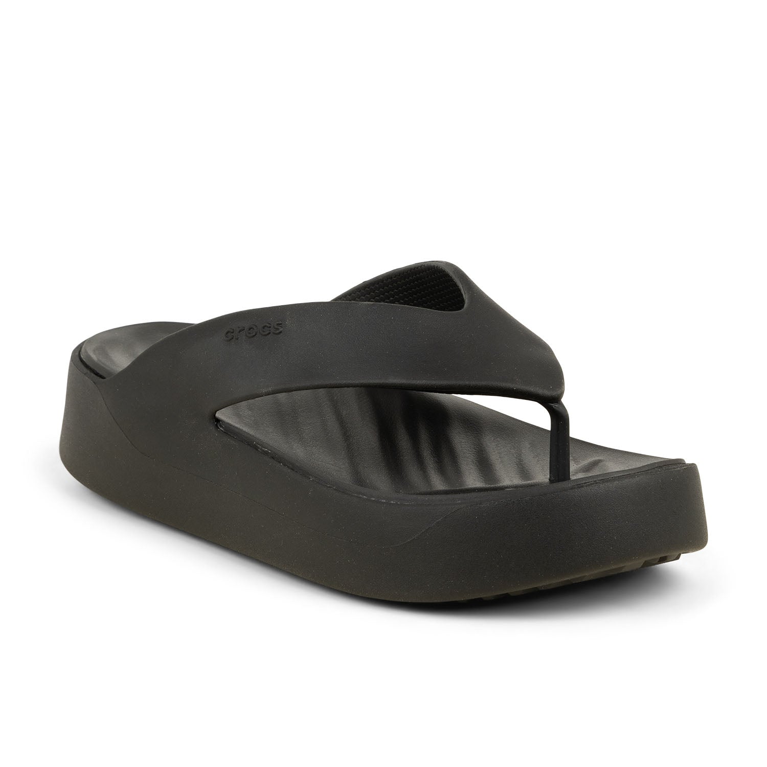 Tongs et crocs Femme CROCS GETAWAY PLATFORM FLIP Noir