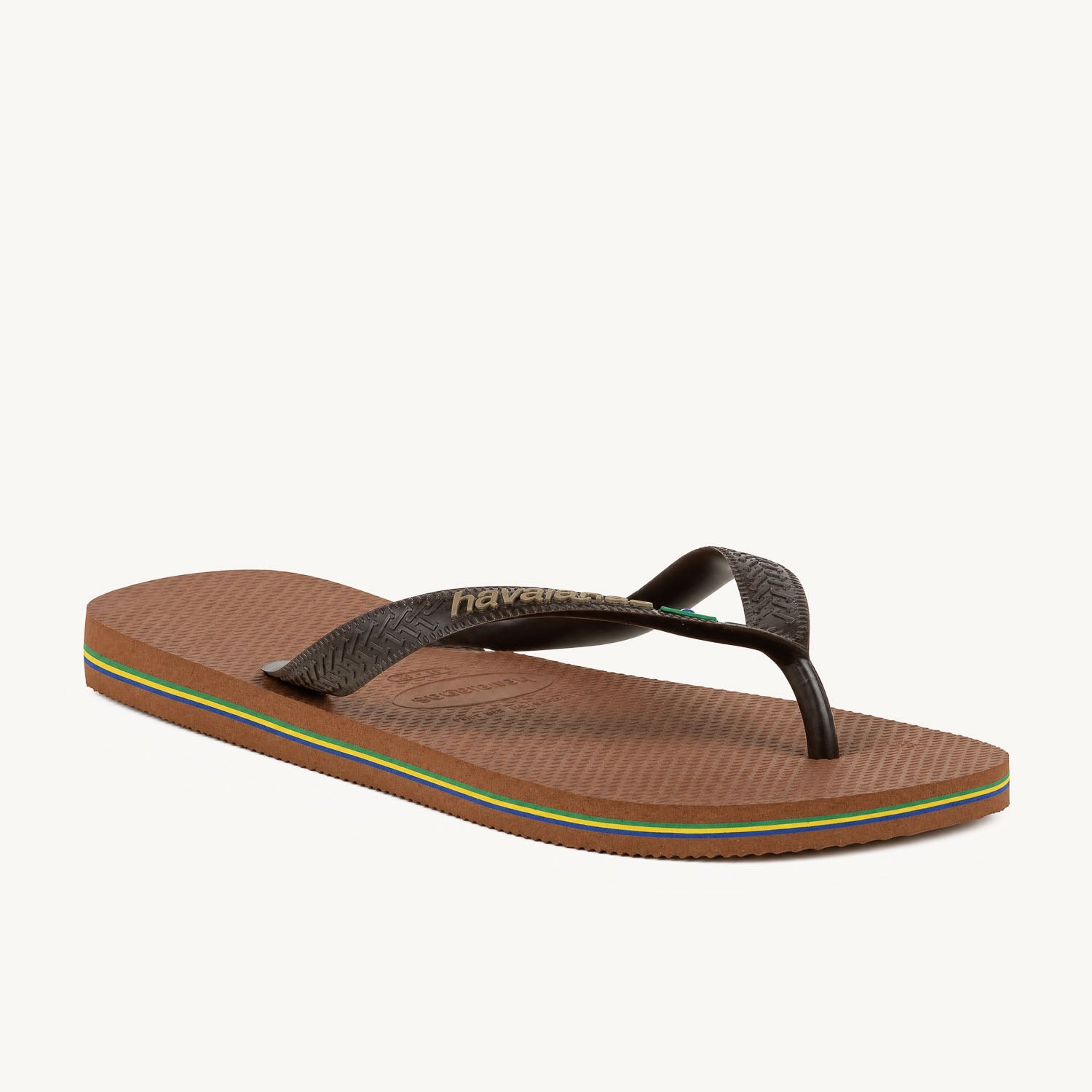 Tongs et Crocs Homme HAVAIANAS BRASIL LOGO H Marron