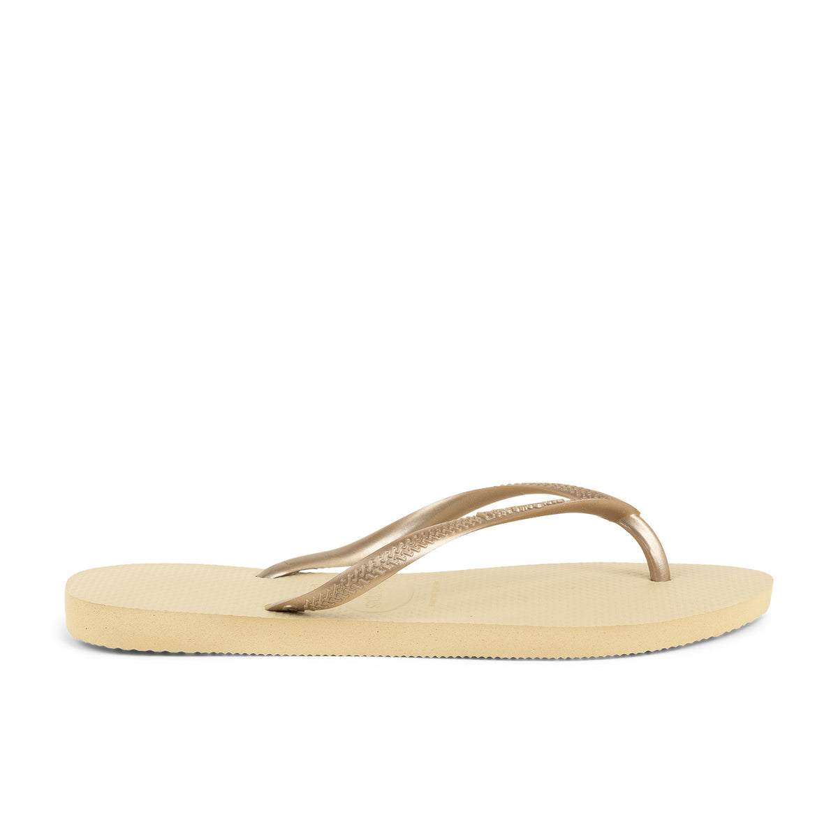 Tongs et crocs Femme HAVAIANAS SLIM F Or/Bronze