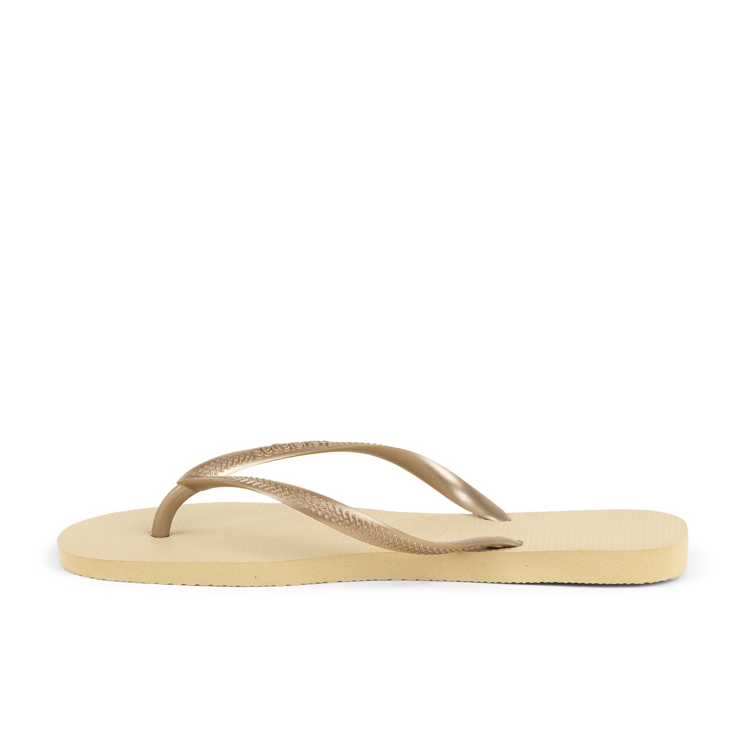 Tongs et crocs Femme HAVAIANAS SLIM F Or/Bronze