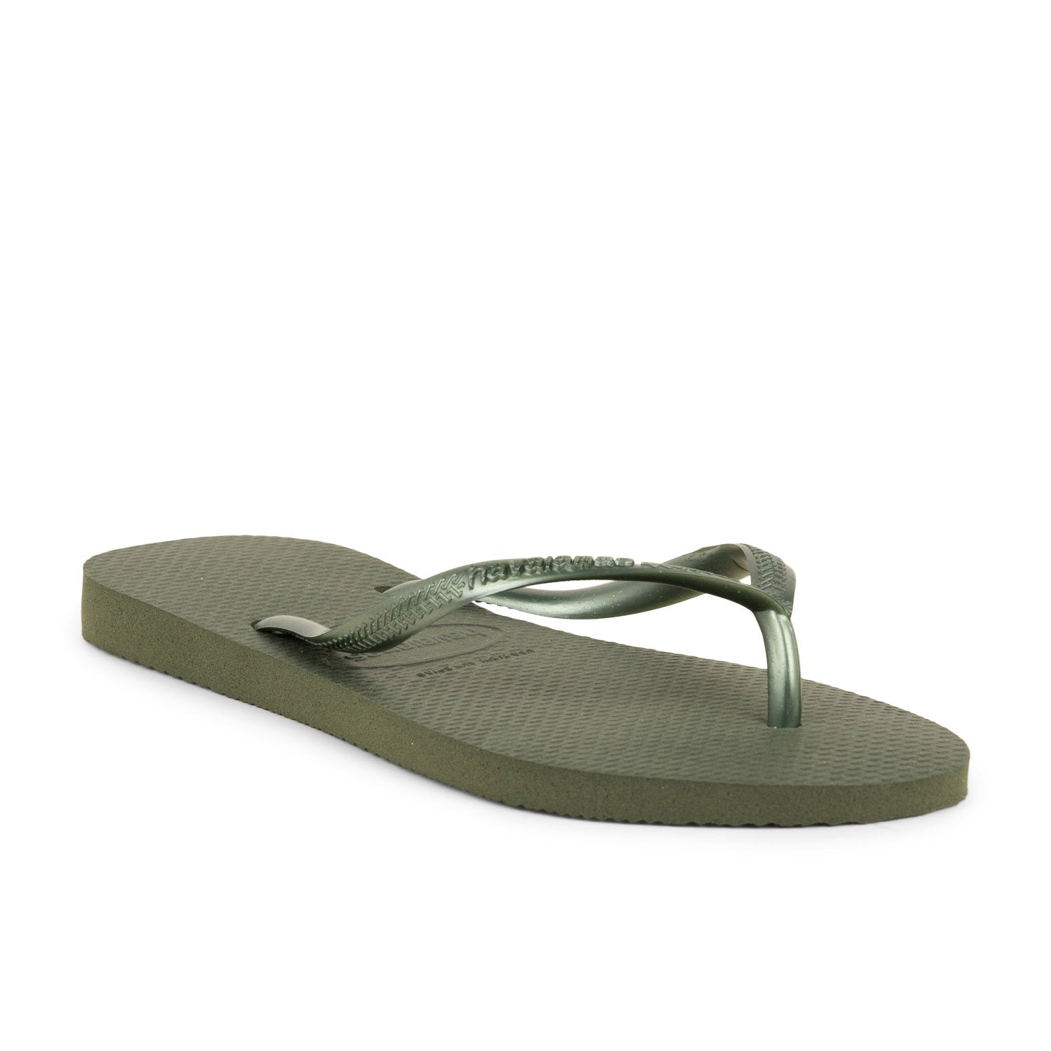 Tongs et crocs Femme HAVAIANAS SLIM F Kaki