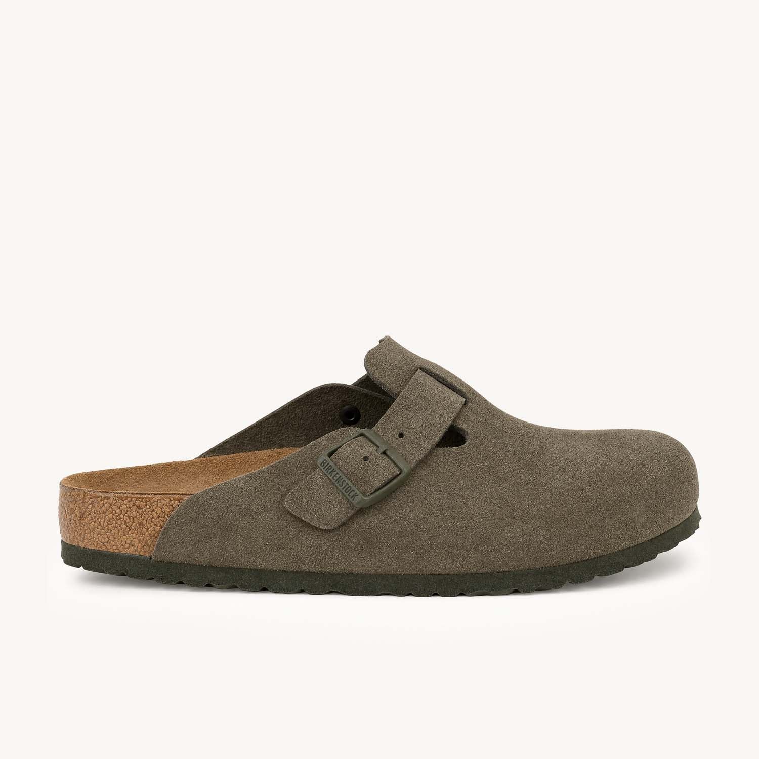 Sandales Homme BIRKENSTOCK BOSTON SUEDE Vert