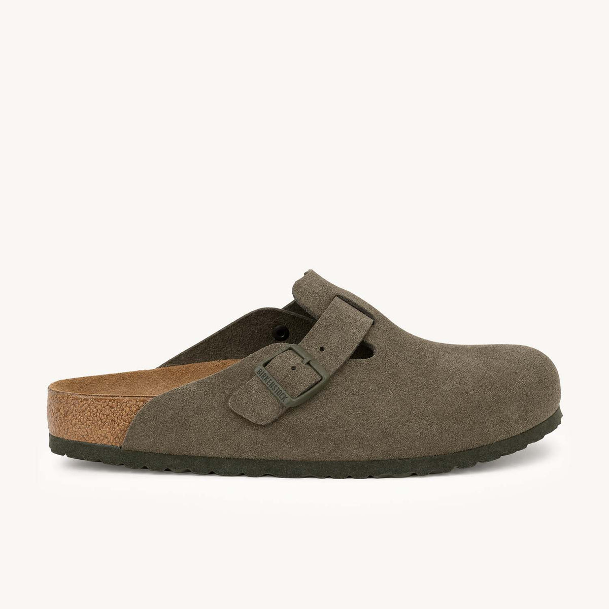 Sandales Homme BIRKENSTOCK BOSTON SUEDE Vert