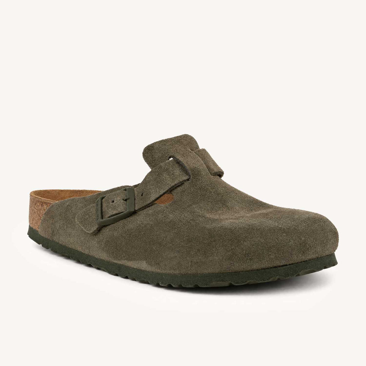 Sandales Homme BIRKENSTOCK BOSTON SUEDE Vert