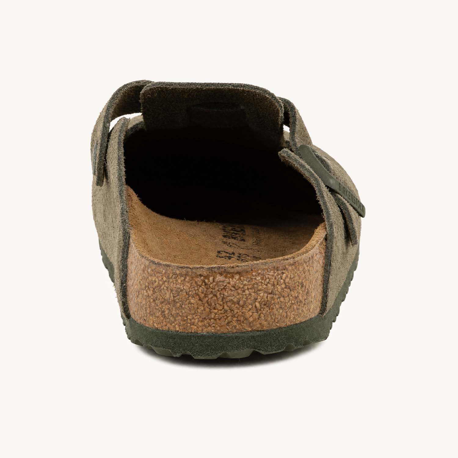 Sandales Homme BIRKENSTOCK BOSTON SUEDE Vert