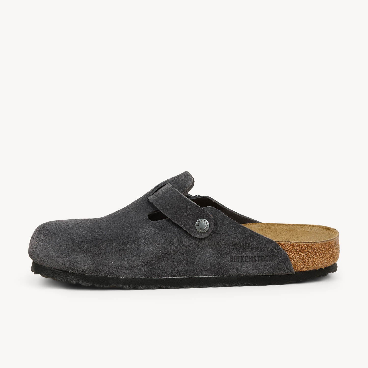 Sandales Homme BIRKENSTOCK BOSTON SUEDE Gris
