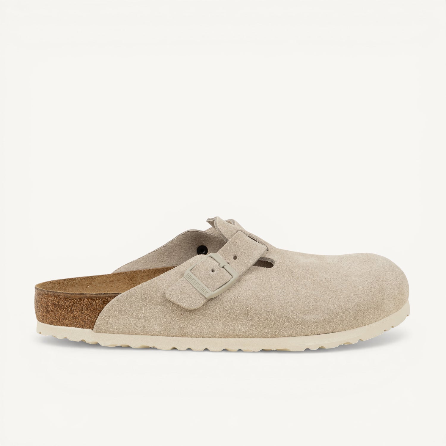 Sandales Homme BIRKENSTOCK BOSTON SUEDE Blanc