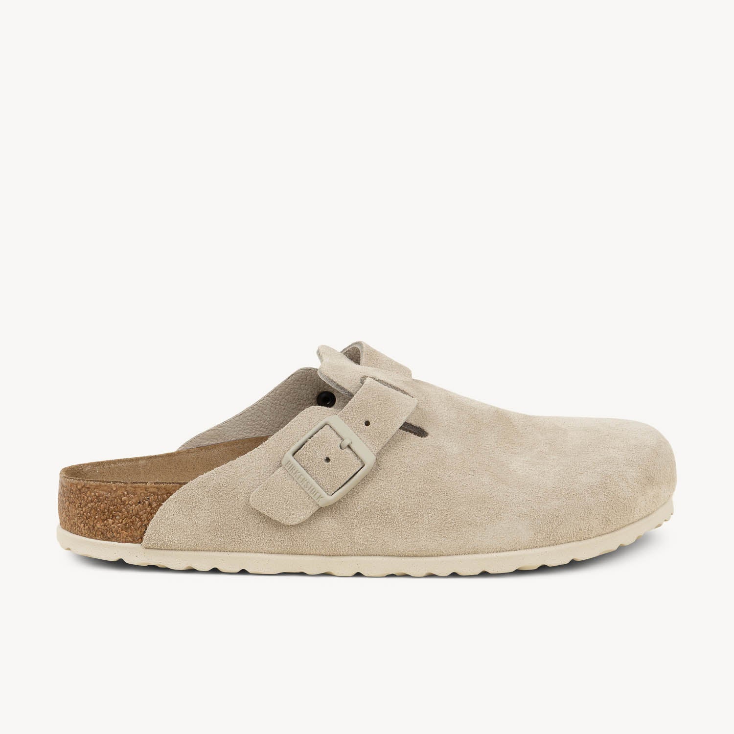 Sandales Homme BIRKENSTOCK BOSTON SUEDE Blanc