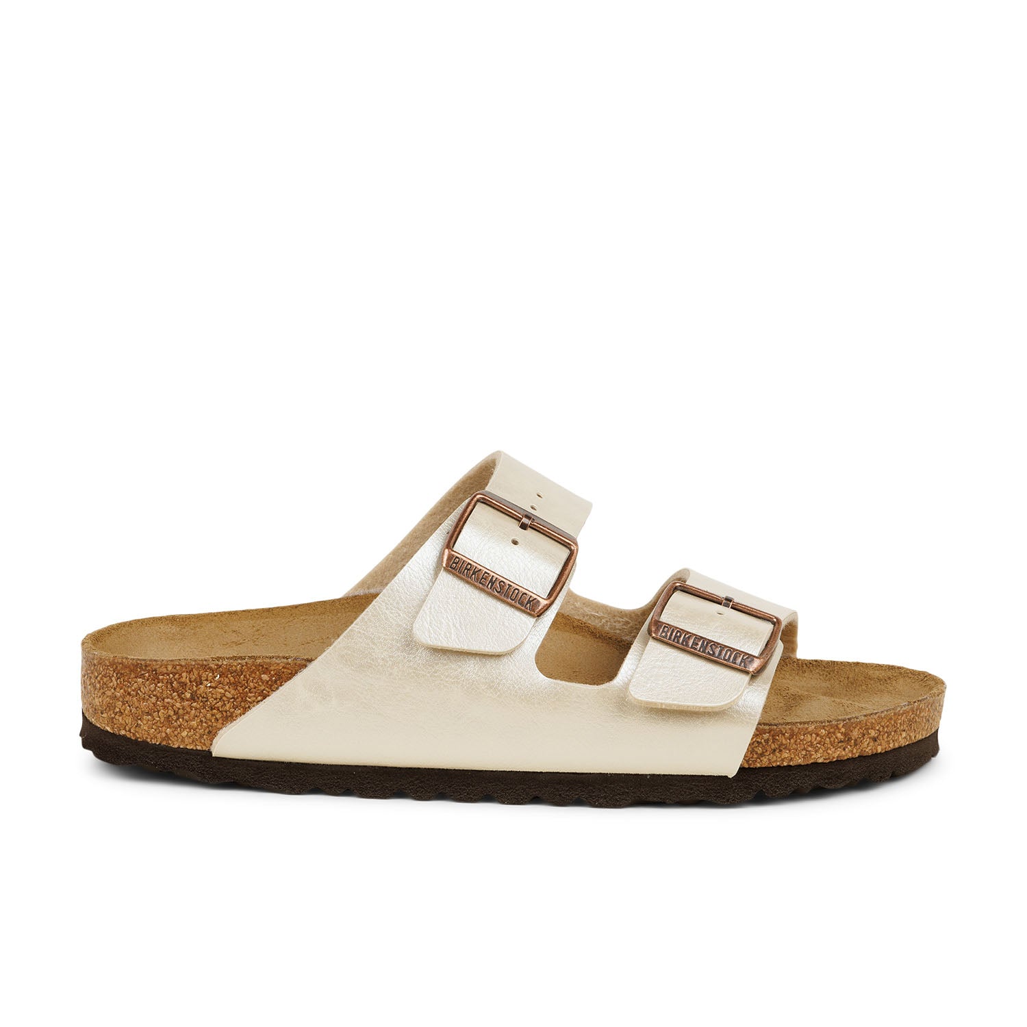 Mules Femme BIRKENSTOCK ARIZONA BF GRACEFUL WHITE PEARL Blanc