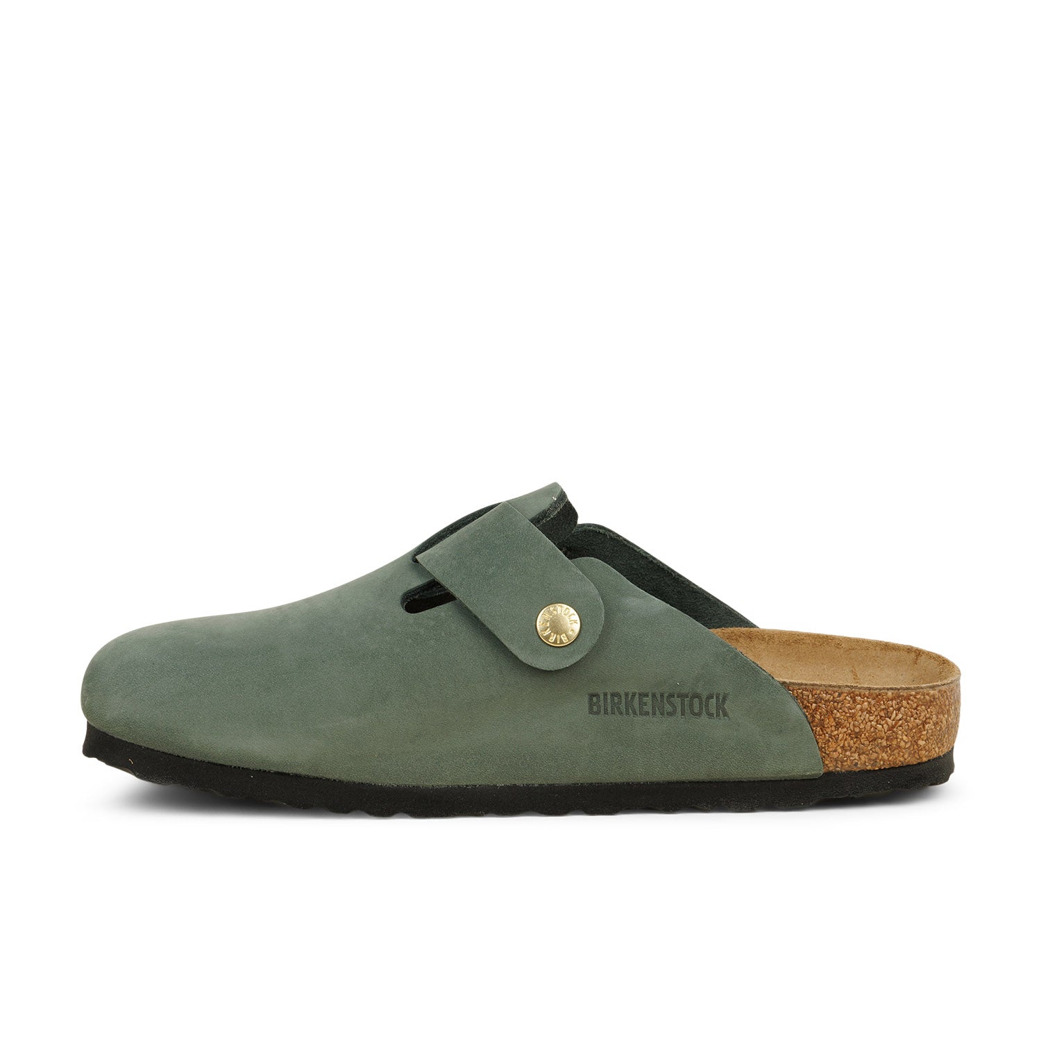 Mules Femme BIRKENSTOCK BOSTON BB NUBUCK Vert