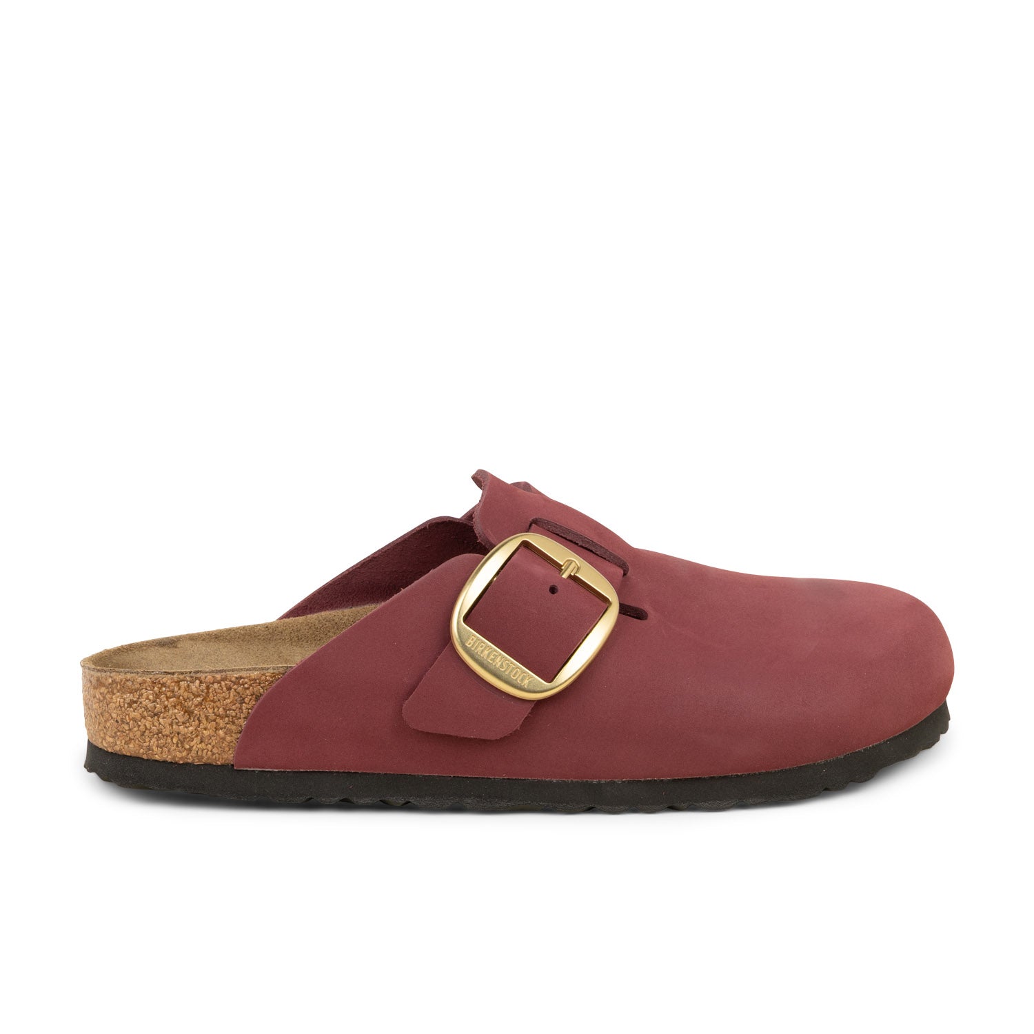 Mules Femme BIRKENSTOCK BOSTON BB NUBUCK Bordeaux