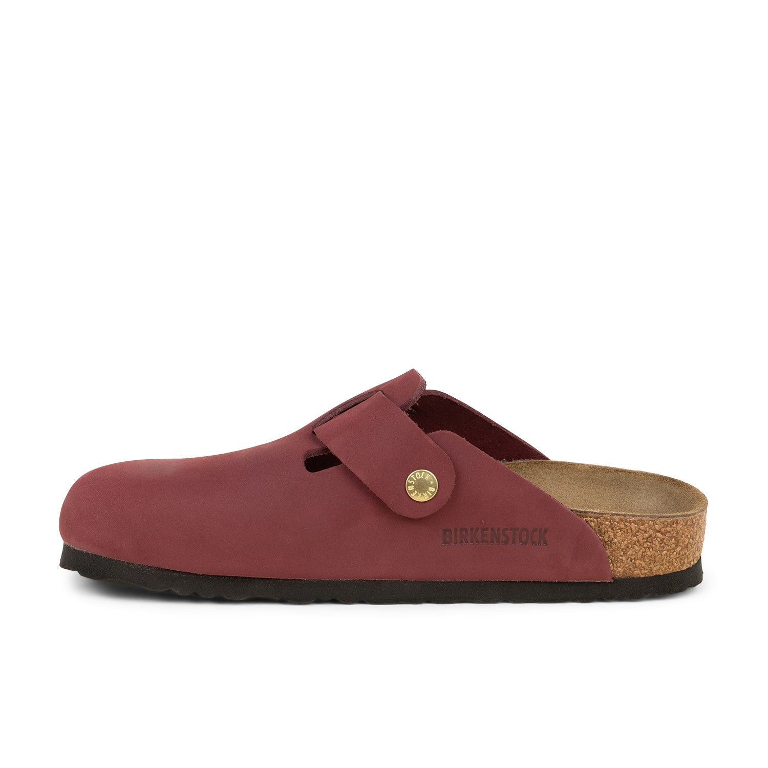 Mules Femme BIRKENSTOCK BOSTON BB NUBUCK Bordeaux