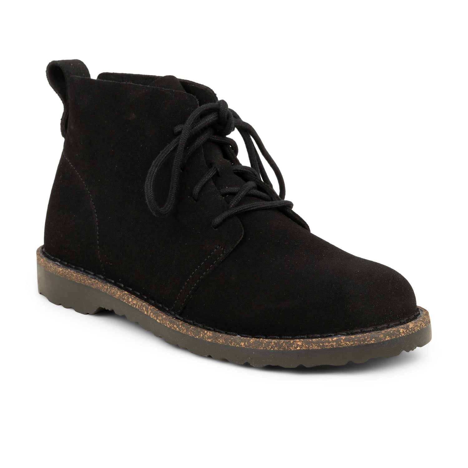 Boots et bottines Femme BIRKENSTOCK UPPSALA MID LACE SUEDE Noir