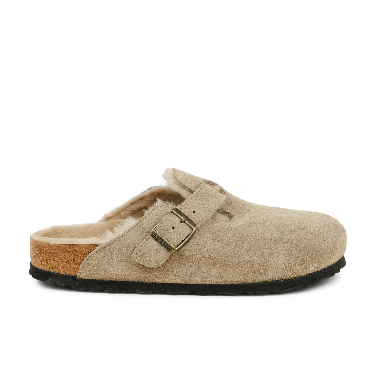 Mules Femme BIRKENSTOCK BOSTON SHEARLING Beige
