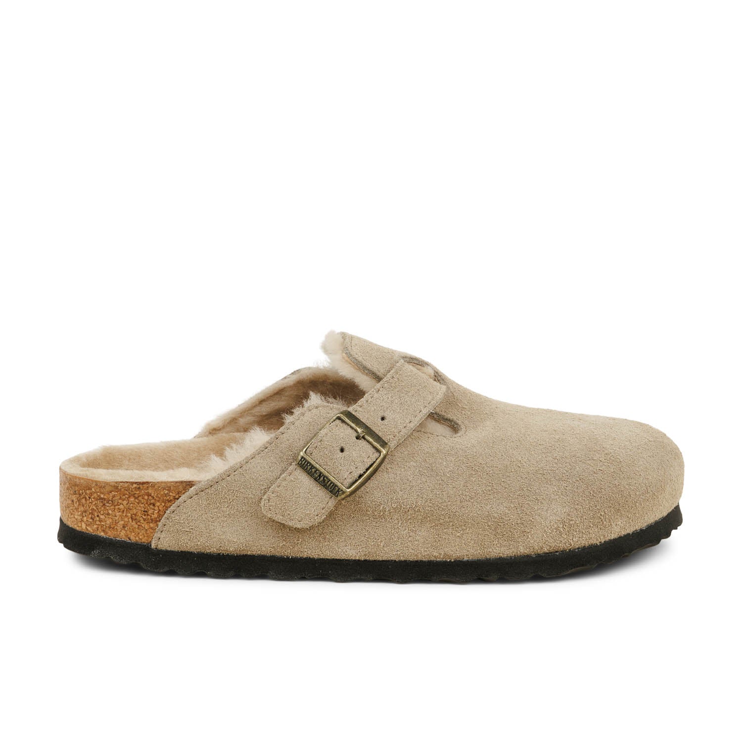 Mules Femme BIRKENSTOCK BOSTON SHEARLING Beige