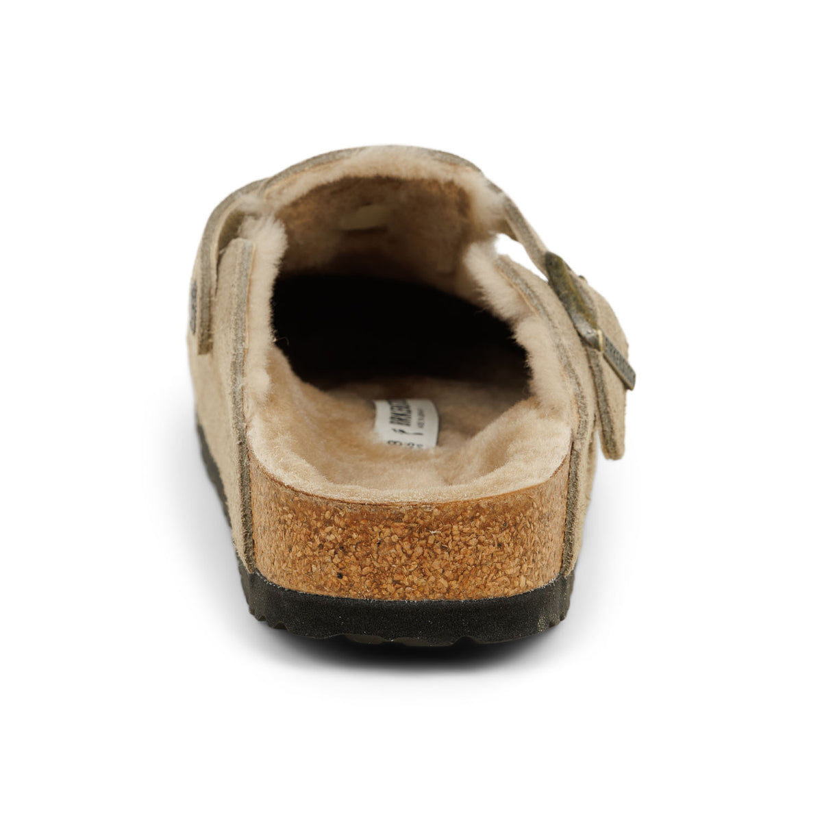 Mules Femme BIRKENSTOCK BOSTON SHEARLING Beige