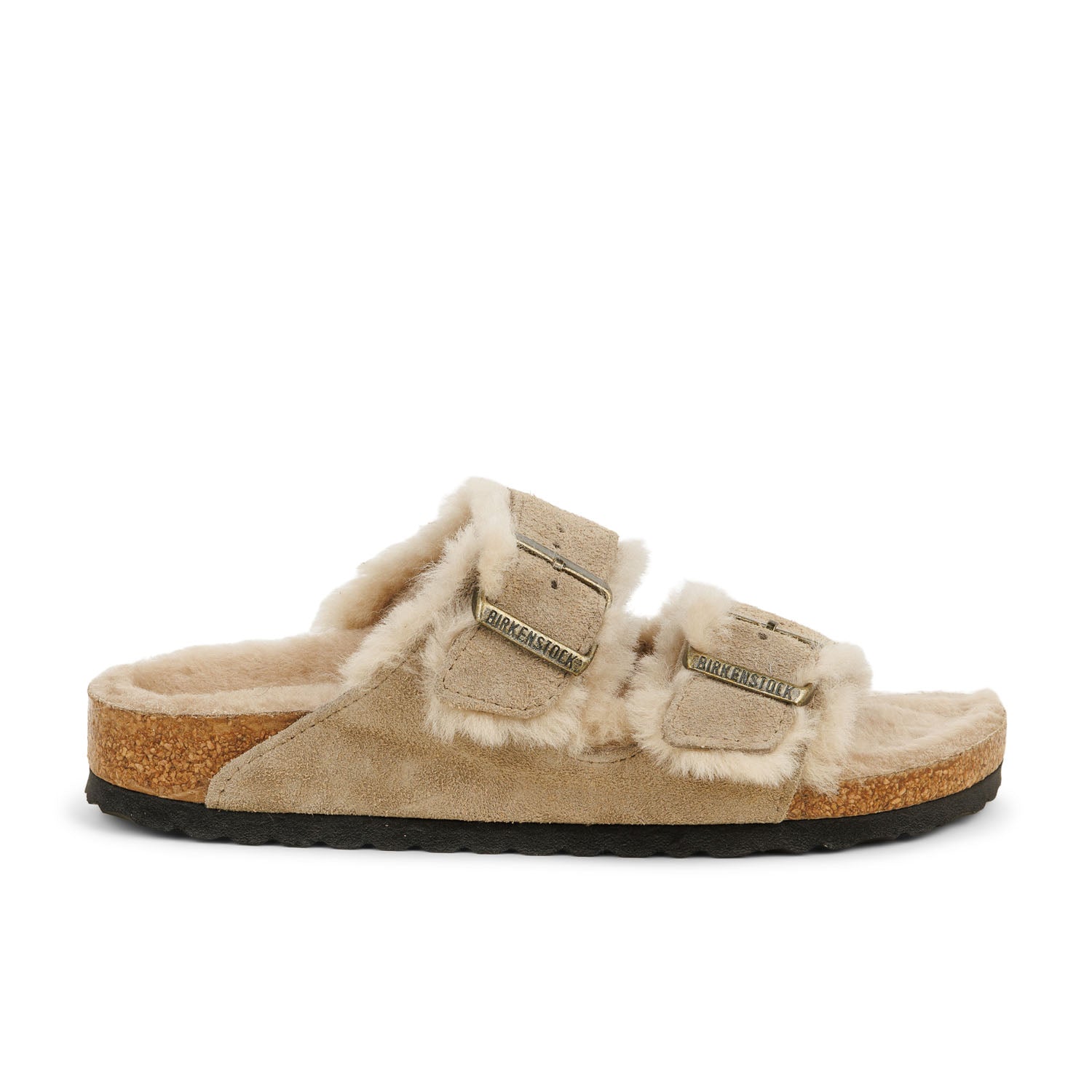 Mules Femme BIRKENSTOCK ARIZONA SHEARLING Beige