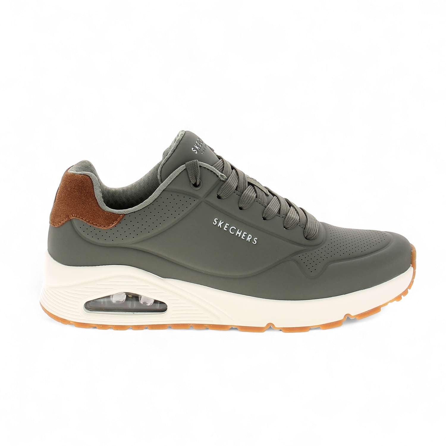 Baskets Homme SKECHERS UNO Kaki