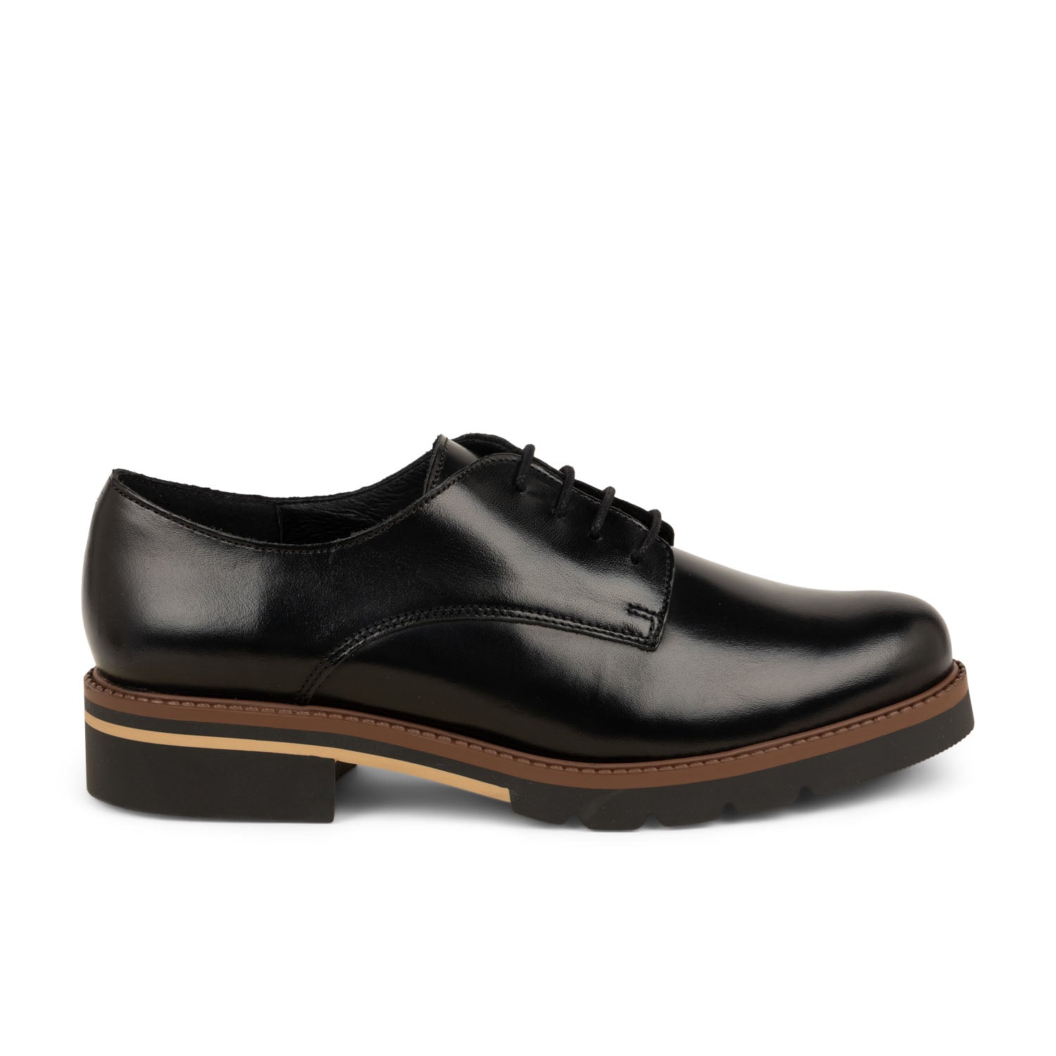 Derbies Femme ENZO VERSINI WEDI Noir