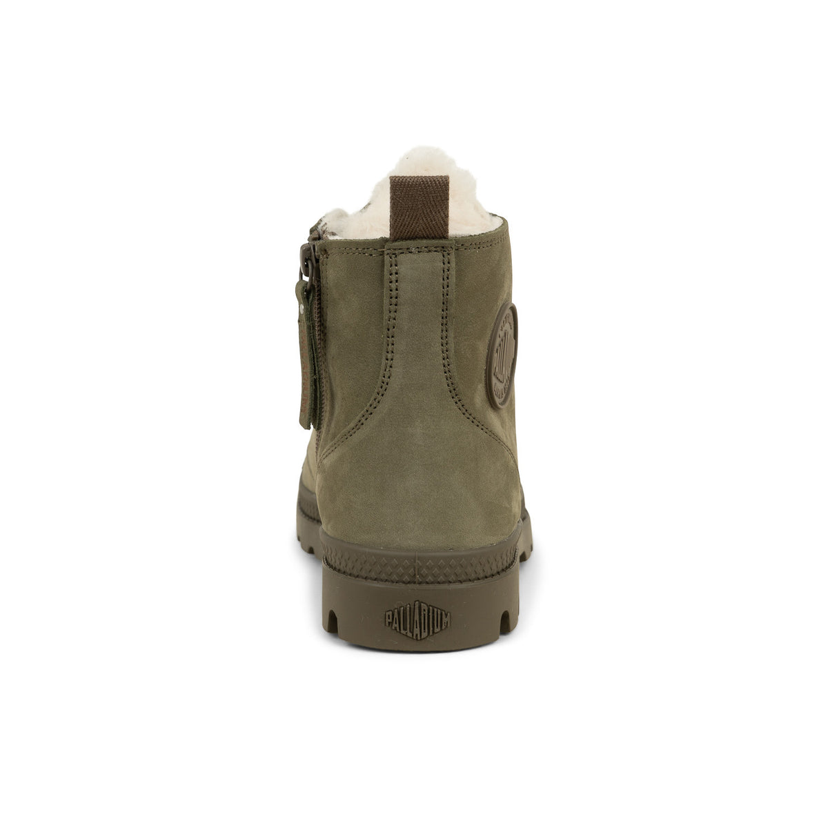 Baskets Femme PALLADIUM PAMPA HI FOURRÉES Vert