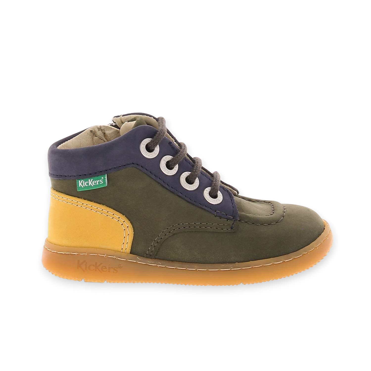 Chaussures montantes Enfant KICKERS KICKICONIC Kaki