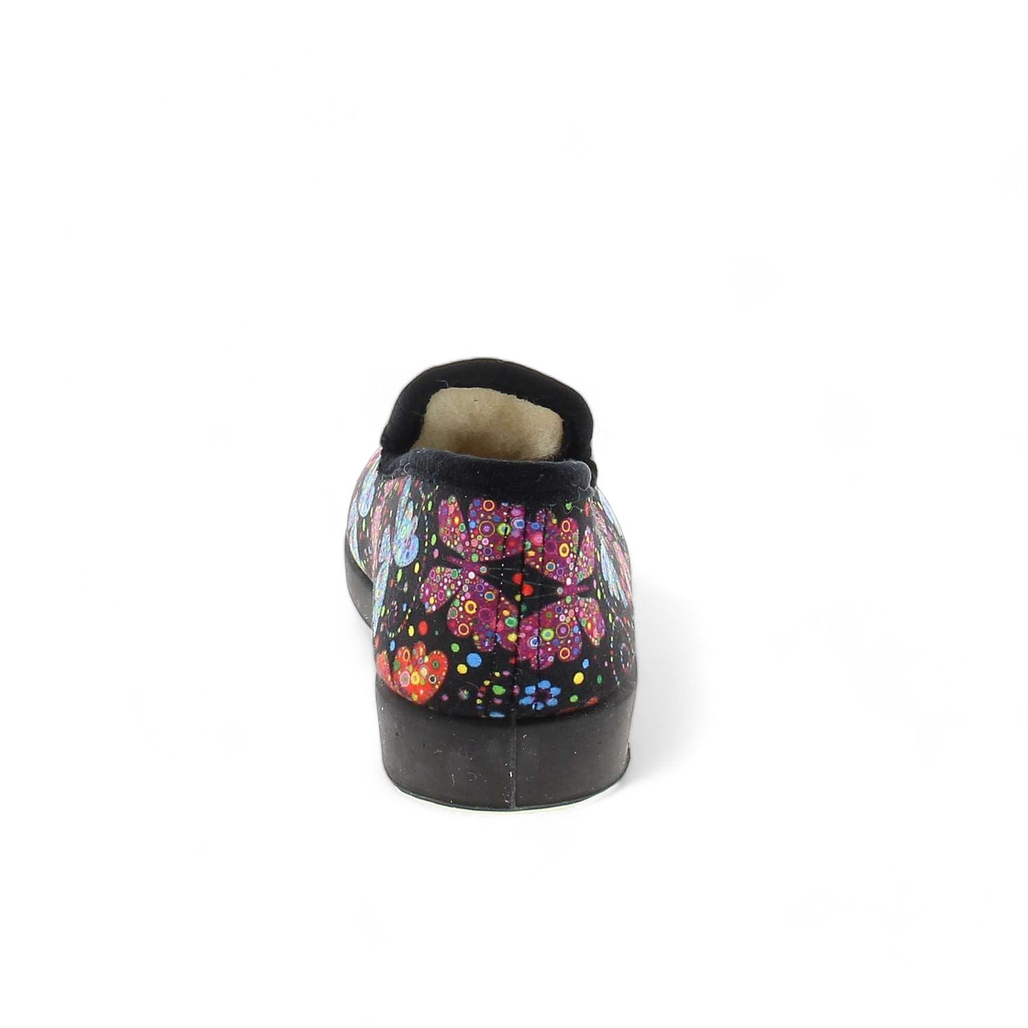 Chaussons Femme LA MAISON DE L'ESPADRILLE LAPAPILLON Noir