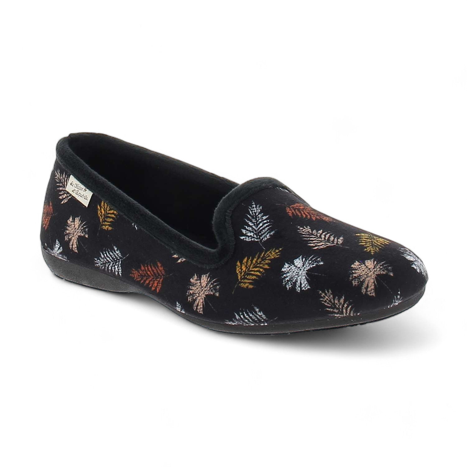 Chaussons Femme LA MAISON DE L'ESPADRILLE LAFEUILLE Noir