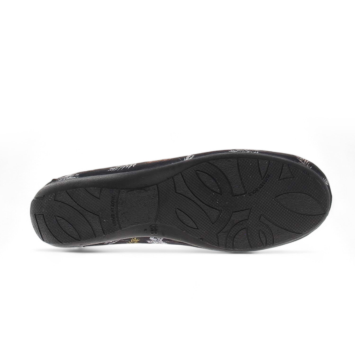 Chaussons Femme LA MAISON DE L'ESPADRILLE LAFEUILLE Noir