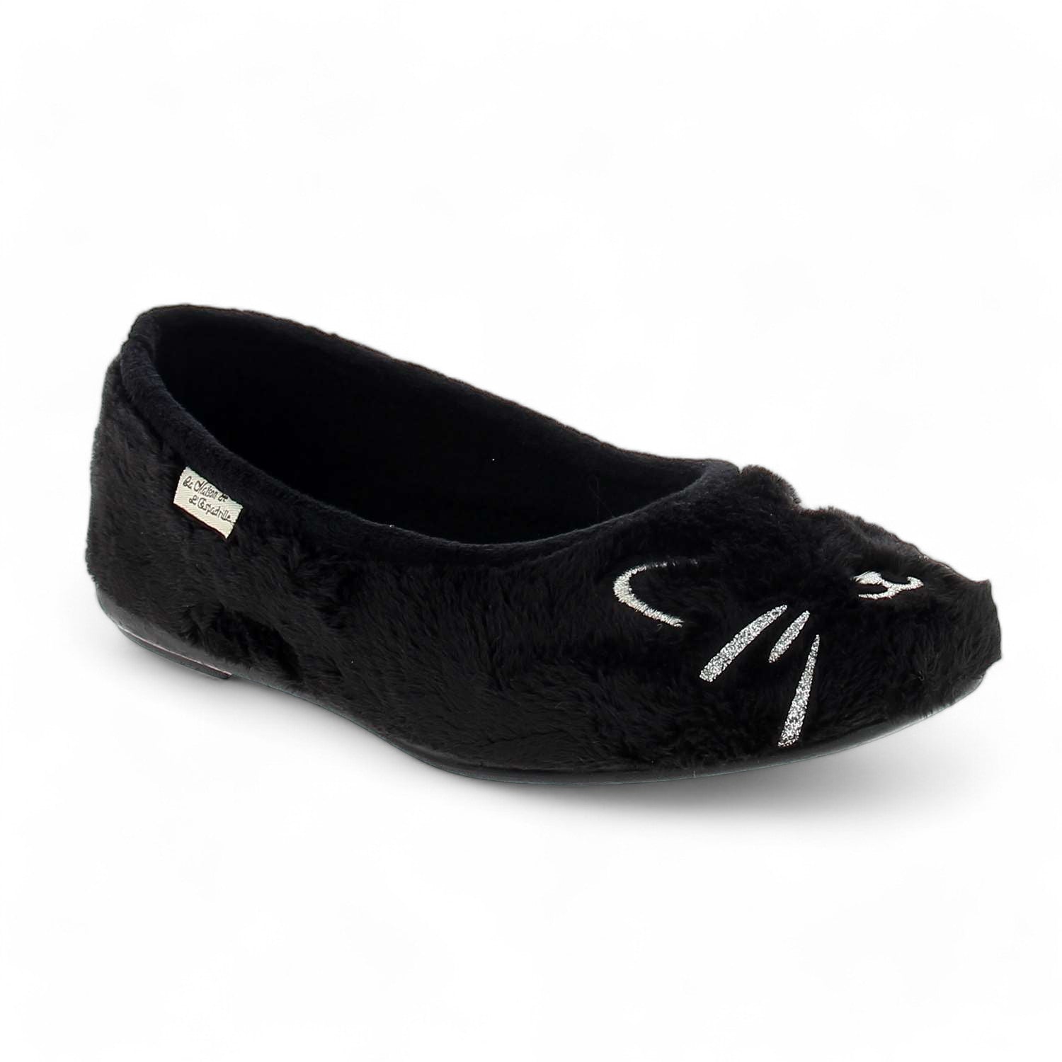 Chaussons Femme LA MAISON DE L'ESPADRILLE LABALKITY Noir