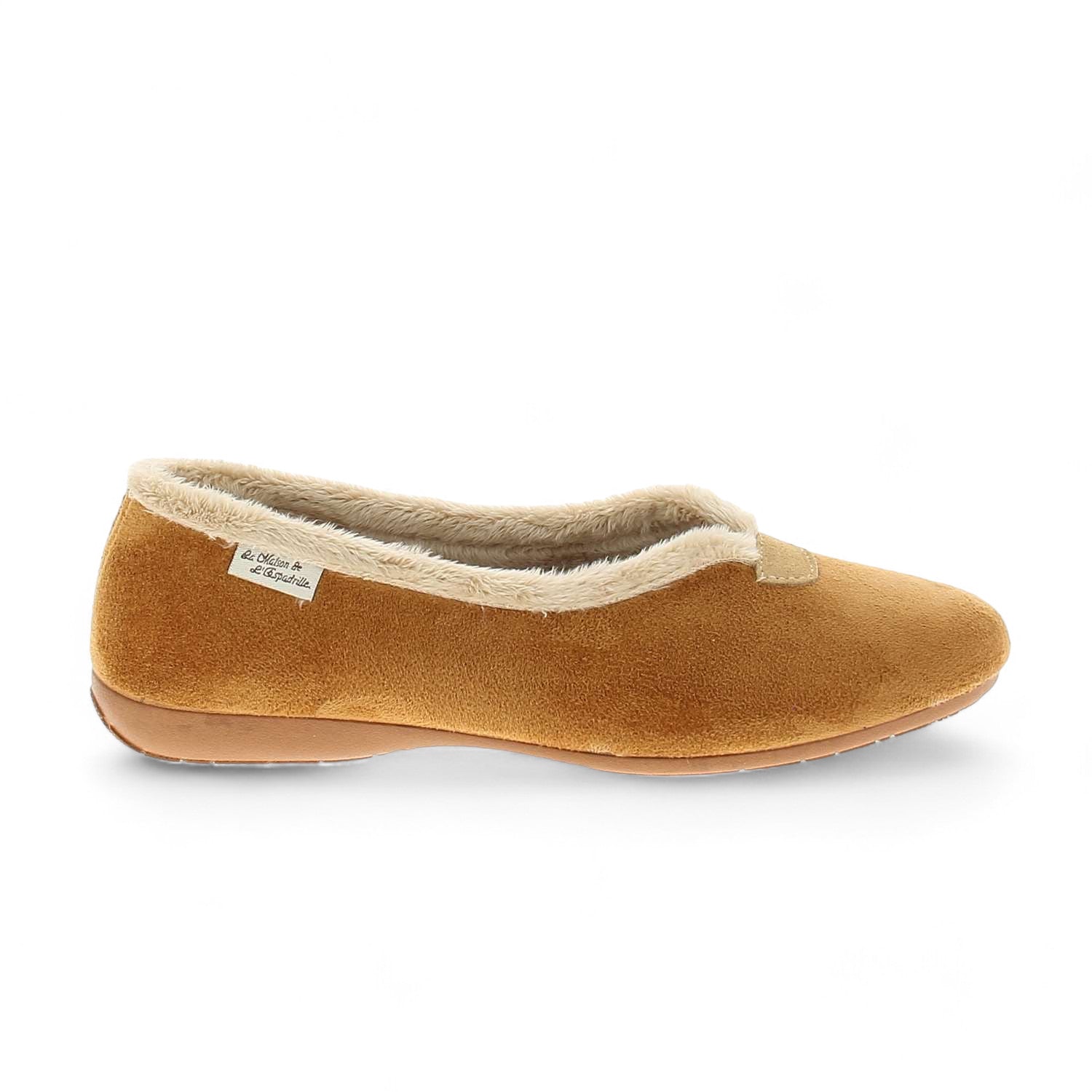 Chaussons Femme LA MAISON DE L'ESPADRILLE LABALERINE Camel