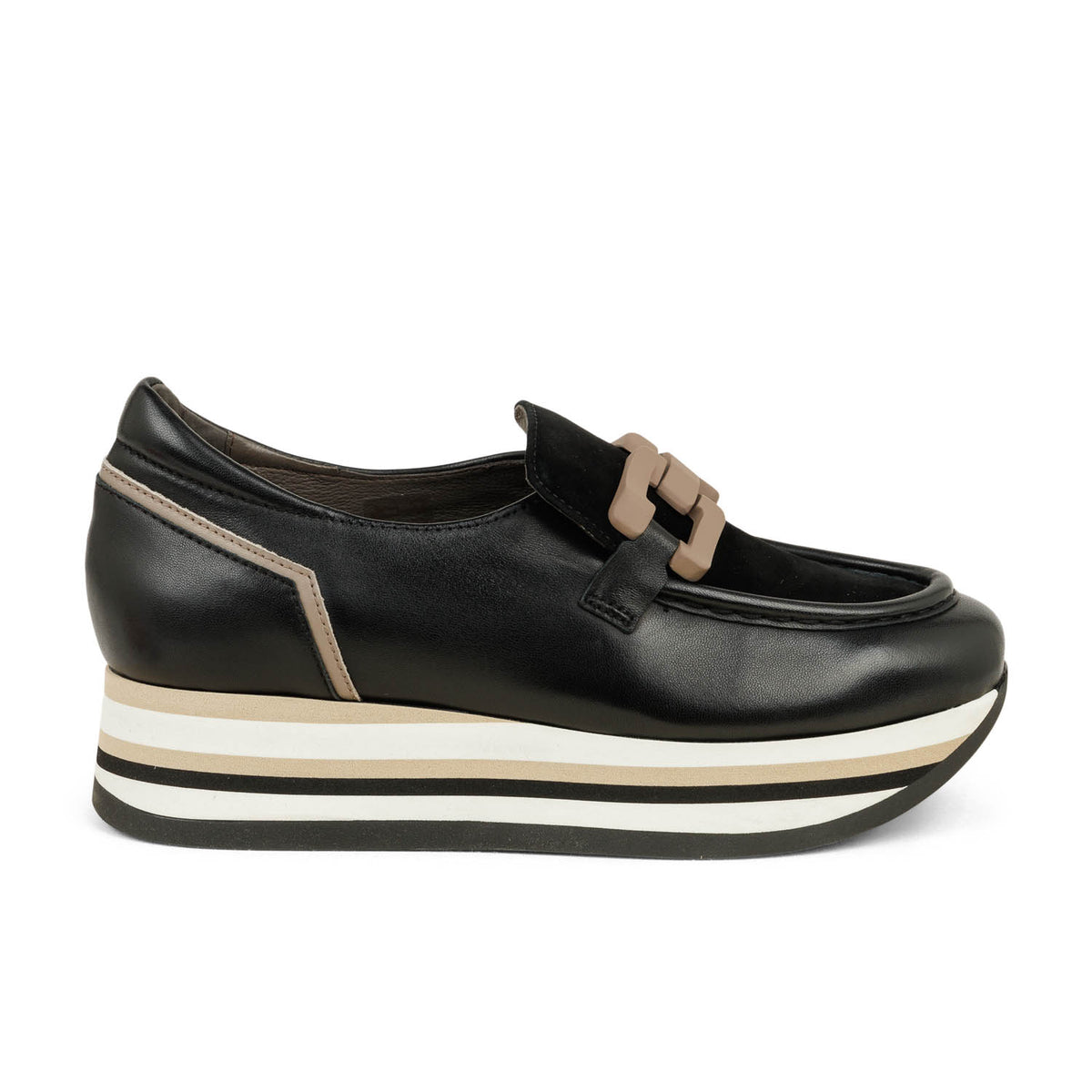Mocassins Femme SOFTWAVES CLOE Noir