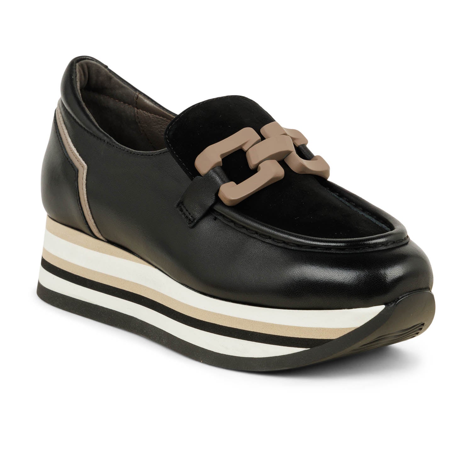 Mocassins Femme SOFTWAVES CLOE Noir