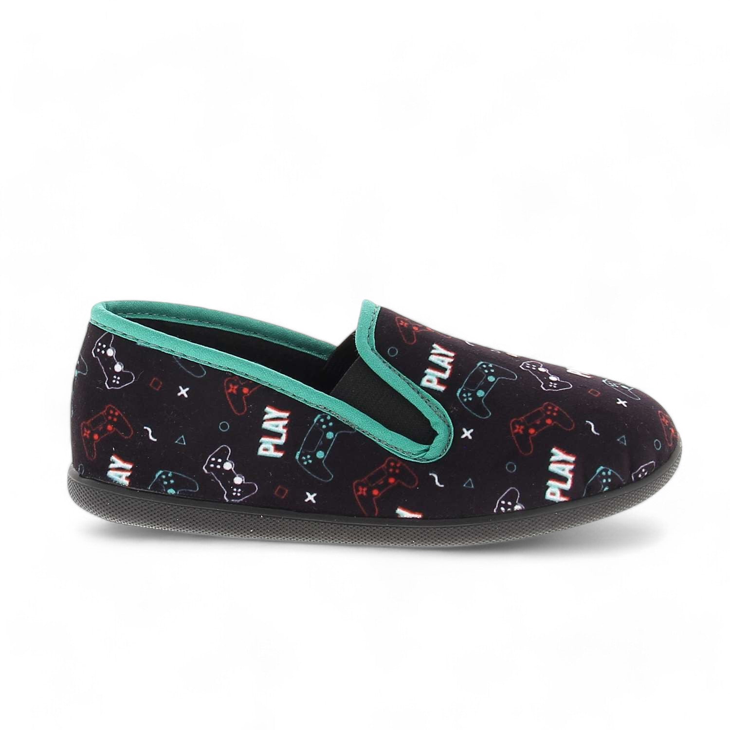 Chaussons Enfant BOSSI PLAYSTATION Noir